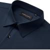 Alimens & Gentle Men’s Long Sleeve Dress Shirts Wrinkle Free Stretch Wedding Business Casual Button Down Shirt(Navy Blue)