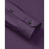 Alimens & Gentle Men’s Long Sleeve Dress Shirts Wrinkle Free Stretch Wedding Business Casual Button Down Shirt(Purple)