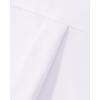Alimens & Gentle Mens Oxford Shirt Solid Stretch Dress Shirts Casual Business Long Sleeve Button Down Shirt with Pocket(All White)