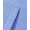 Alimens & Gentle Mens Oxford Shirt Solid Stretch Dress Shirts Casual Business Long Sleeve Button Down Shirt with Pocket(Blue)