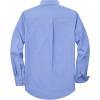 Alimens & Gentle Mens Oxford Shirt Solid Stretch Dress Shirts Casual Business Long Sleeve Button Down Shirt with Pocket(Blue)