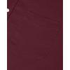 Alimens & Gentle Mens Oxford Shirt Solid Stretch Dress Shirts Casual Business Long Sleeve Button Down Shirt with Pocket(Burgundy)