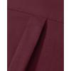 Alimens & Gentle Mens Oxford Shirt Solid Stretch Dress Shirts Casual Business Long Sleeve Button Down Shirt with Pocket(Burgundy)