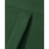 Alimens & Gentle Mens Oxford Shirt Solid Stretch Dress Shirts Casual Business Long Sleeve Button Down Shirt with Pocket(Dark Green)