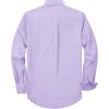 Alimens & Gentle Mens Oxford Shirt Solid Stretch Dress Shirts Casual Business Long Sleeve Button Down Shirt with Pocket(Lavender)