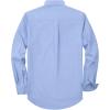 Alimens & Gentle Mens Oxford Shirt Solid Stretch Dress Shirts Casual Business Long Sleeve Button Down Shirt with Pocket(Light Blue)