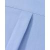 Alimens & Gentle Mens Oxford Shirt Solid Stretch Dress Shirts Casual Business Long Sleeve Button Down Shirt with Pocket(Light Blue)
