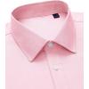 Alimens & Gentle Mens Oxford Shirt Solid Stretch Dress Shirts Casual Business Long Sleeve Button Down Shirt with Pocket(Light Pink)