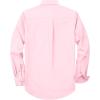 Alimens & Gentle Mens Oxford Shirt Solid Stretch Dress Shirts Casual Business Long Sleeve Button Down Shirt with Pocket(Light Pink)