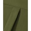 Alimens & Gentle Mens Oxford Shirt Solid Stretch Dress Shirts Casual Business Long Sleeve Button Down Shirt with Pocket(Olive Green)