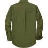 Alimens & Gentle Mens Oxford Shirt Solid Stretch Dress Shirts Casual Business Long Sleeve Button Down Shirt with Pocket(Olive Green)