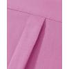 Alimens & Gentle Mens Oxford Shirt Solid Stretch Dress Shirts Casual Business Long Sleeve Button Down Shirt with Pocket(Pink)