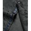 Alimens & Gentle Mens Paisley Dress Shirt Long Sleeve Luxury Button Down Floral Shirt Party Casual Wedding(Black)