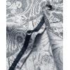 Alimens & Gentle Mens Paisley Dress Shirt Long Sleeve Luxury Button Down Floral Shirt Party Casual Wedding(Silver)