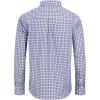 Alimens & Gentle Men’s Plaid Button Down Shirts Cotton Long Sleeve Dress Shirts Regular Fit Gingham Shirts(Blue  Gingham)