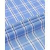 Alimens & Gentle Men’s Plaid Button Down Shirts Cotton Long Sleeve Dress Shirts Regular Fit Gingham Shirts(Blue  Large Plaid)