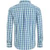 Alimens & Gentle Men’s Plaid Button Down Shirts Cotton Long Sleeve Dress Shirts Regular Fit Gingham Shirts(Green Navy  Plaid)