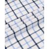 Alimens & Gentle Men’s Plaid Button Down Shirts Cotton Long Sleeve Dress Shirts Regular Fit Gingham Shirts(Navy  Gingham)