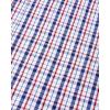 Alimens & Gentle Men’s Plaid Button Down Shirts Cotton Long Sleeve Dress Shirts Regular Fit Gingham Shirts(Navy Red  Plaid 2)