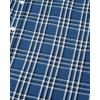 Alimens & Gentle Men’s Plaid Button Down Shirts Cotton Long Sleeve Dress Shirts Regular Fit Gingham Shirts(Navy White  Checked)