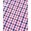 Alimens & Gentle Men’s Plaid Button Down Shirts Cotton Long Sleeve Dress Shirts Regular Fit Gingham Shirts(Red  Check)