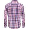 Alimens & Gentle Men’s Plaid Button Down Shirts Cotton Long Sleeve Dress Shirts Regular Fit Gingham Shirts(Red  Check)