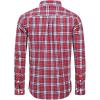 Alimens & Gentle Men’s Plaid Button Down Shirts Cotton Long Sleeve Dress Shirts Regular Fit Gingham Shirts(Red  Medium Plaid)