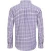 Alimens & Gentle Men’s Plaid Button Down Shirts Cotton Long Sleeve Dress Shirts Regular Fit Gingham Shirts(Red Navy  Gingham)