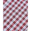 Alimens & Gentle Men’s Plaid Button Down Shirts Cotton Long Sleeve Dress Shirts Regular Fit Gingham Shirts(Red Plaid)