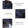 Alimens & Gentle Mens Printed Dress Shirts Long Sleeve Wrinkle Free Button Down Shirt Regular Fit Casual Business Tops(Black Cross​)