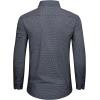 Alimens & Gentle Mens Printed Dress Shirts Long Sleeve Wrinkle Free Button Down Shirt Regular Fit Casual Business Tops(Blue Flake)