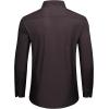 Alimens & Gentle Mens Printed Dress Shirts Long Sleeve Wrinkle Free Button Down Shirt Regular Fit Casual Business Tops(Burgundy)