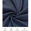 Alimens & Gentle Mens Printed Dress Shirts Long Sleeve Wrinkle Free Button Down Shirt Regular Fit Casual Business Tops(Deep Blue)