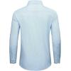 Alimens & Gentle Mens Printed Dress Shirts Long Sleeve Wrinkle Free Button Down Shirt Regular Fit Casual Business Tops(Turquoise Flake)