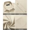 Alimens & Gentle Men’s Short Sleeve Dress Shirt(Apricot)