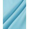 Alimens & Gentle Mens Short Sleeve Dress Shirts Wrinkle Free Solid Casual Button Down Shirts with Pocket(Aquamarine Blue)