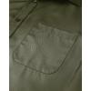 Alimens & Gentle Mens Short Sleeve Dress Shirts Wrinkle Free Solid Casual Button Down Shirts with Pocket(Army Green)