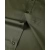 Alimens & Gentle Mens Short Sleeve Dress Shirts Wrinkle Free Solid Casual Button Down Shirts with Pocket(Army Green)