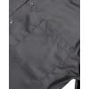 Alimens & Gentle Mens Short Sleeve Dress Shirts Wrinkle Free Solid Casual Button Down Shirts with Pocket(Gray)
