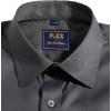 Alimens & Gentle Mens Short Sleeve Dress Shirts Wrinkle Free Solid Casual Button Down Shirts with Pocket(Gray)