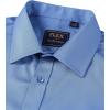 Alimens & Gentle Mens Short Sleeve Dress Shirts Wrinkle Free Solid Casual Button Down Shirts with Pocket(Indigo Blue)