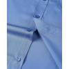 Alimens & Gentle Mens Short Sleeve Dress Shirts Wrinkle Free Solid Casual Button Down Shirts with Pocket(Indigo Blue)