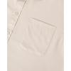 Alimens & Gentle Mens Short Sleeve Dress Shirts Wrinkle Free Solid Casual Button Down Shirts with Pocket(Khaki)