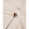 Alimens & Gentle Mens Short Sleeve Dress Shirts Wrinkle Free Solid Casual Button Down Shirts with Pocket(Khaki)