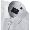 Alimens & Gentle Mens Short Sleeve Dress Shirts Wrinkle Free Solid Casual Button Down Shirts with Pocket(Light Grey)