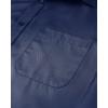 Alimens & Gentle Mens Short Sleeve Dress Shirts Wrinkle Free Solid Casual Button Down Shirts with Pocket(Navy)