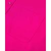 Alimens & Gentle Mens Short Sleeve Dress Shirts Wrinkle Free Solid Casual Button Down Shirts with Pocket(Rose Red)