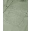 Alimens & Gentle Mens Short Sleeve Dress Shirts Wrinkle Free Solid Casual Button Down Shirts with Pocket(Sage Green)