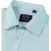 Alimens & Gentle Mens Short Sleeve Dress Shirts Wrinkle Free Solid Casual Button Down Shirts with Pocket(Sky Blue)