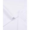 Alimens & Gentle Mens Short Sleeve Dress Shirts Wrinkle Free Solid Casual Button Down Shirts with Pocket(White)